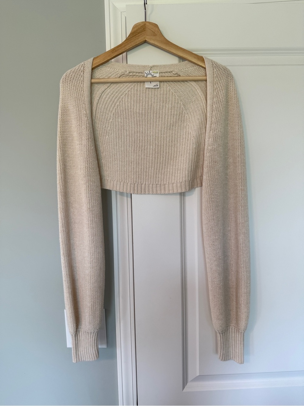 aerie Cream Cropped Bolero Shrug